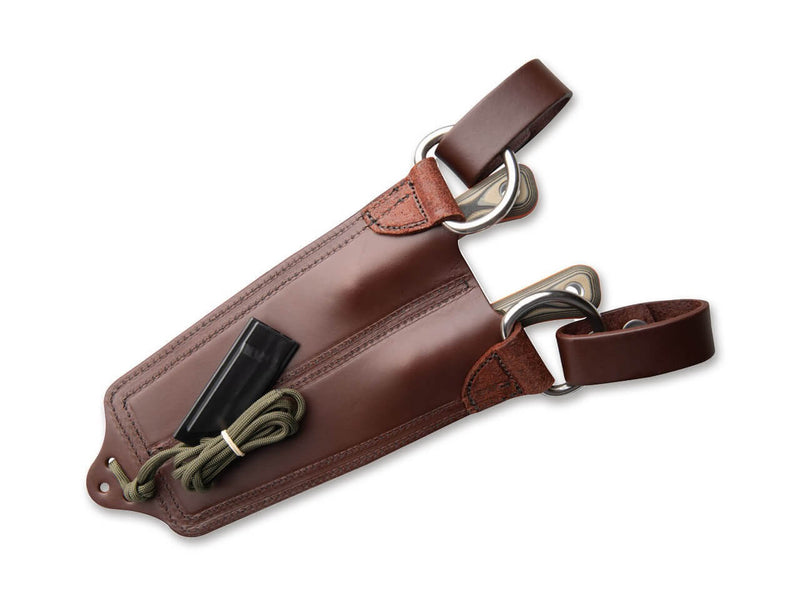 TOPS Knives Muley Combo Leather Sheath Tan Black G10