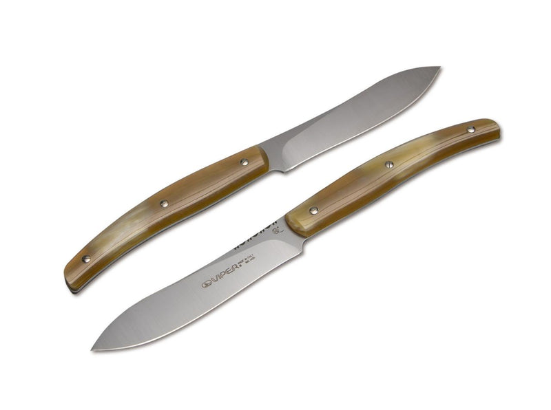 Viper Costata Horn Steakmesser Set