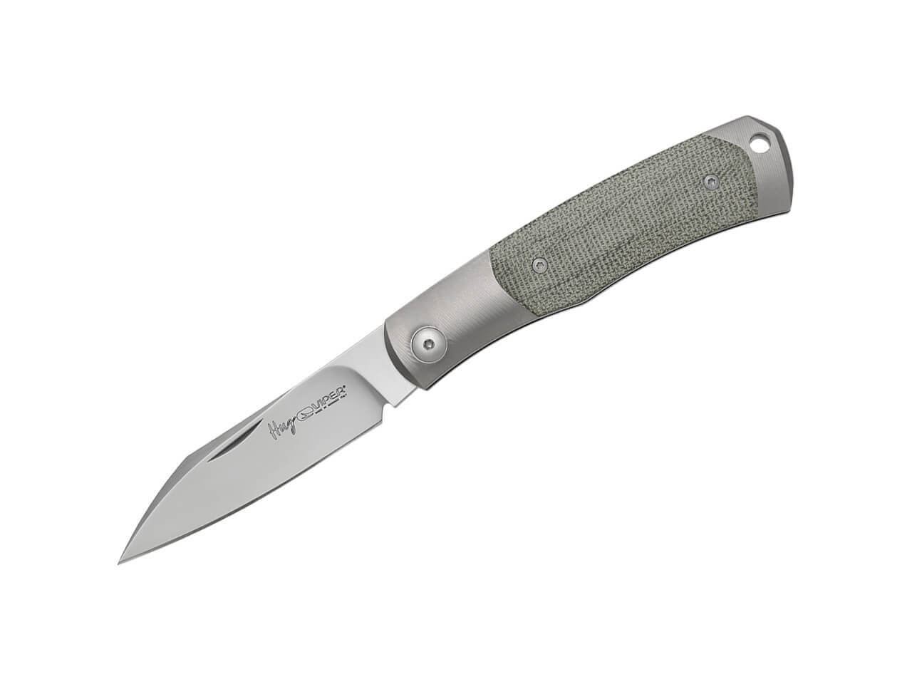 Viper Hug II Titanium Micarta Green