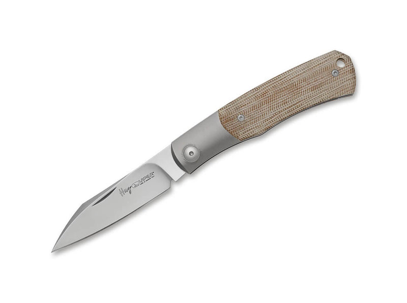 Viper Hug Titanium Micarta Brown
