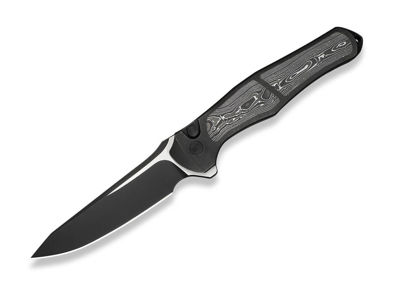 WE Knife 702XI M390 Black Ti Aluminum Foiled CF