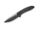 WE Knife Acuminal Damascus Titanium Black