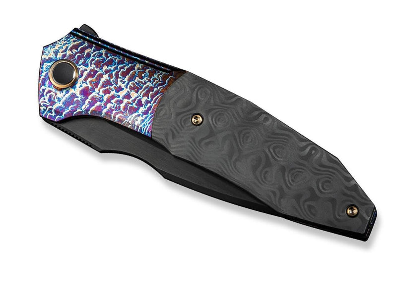 WE Knife Archeozoic Flamed Titanium Rose CF