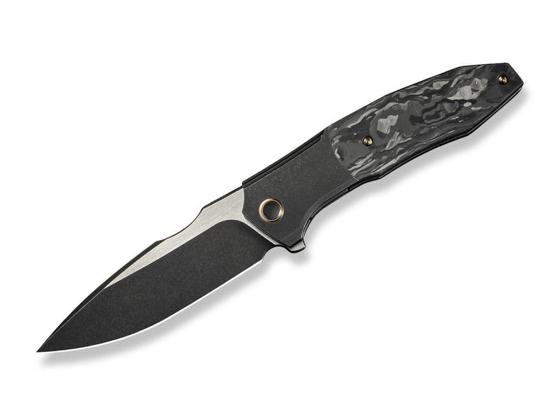 WE Knife Archeozoic Titanium Black Shredded CF
