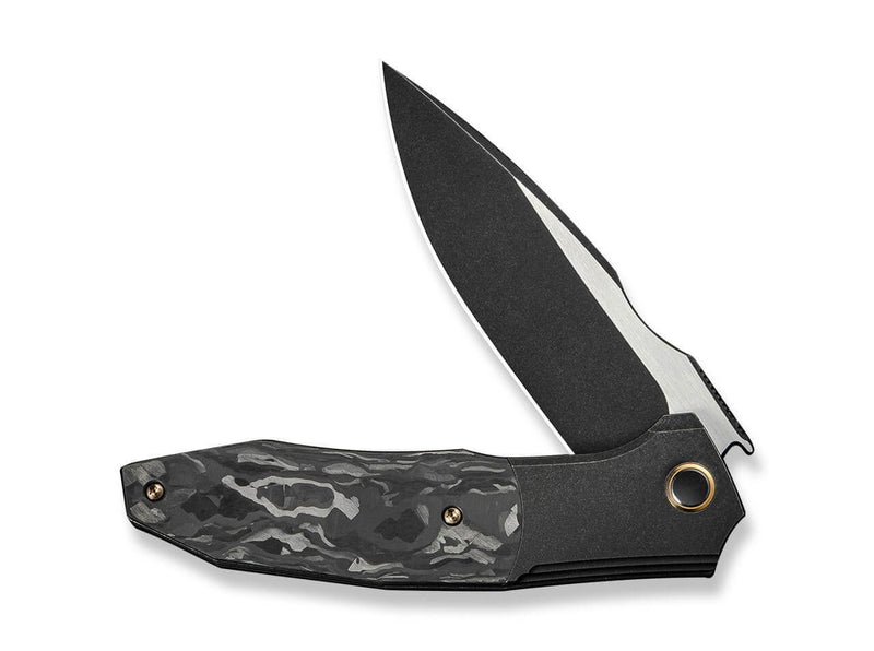 WE Knife Archeozoic Titanium Black Shredded CF