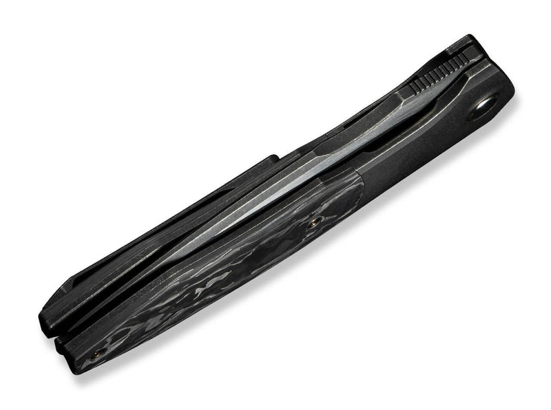 WE Knife Archeozoic Titanium Black Shredded CF