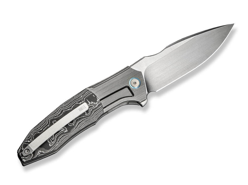 WE Knife Archeozoic Titanium Gray Aluminum Foil CF