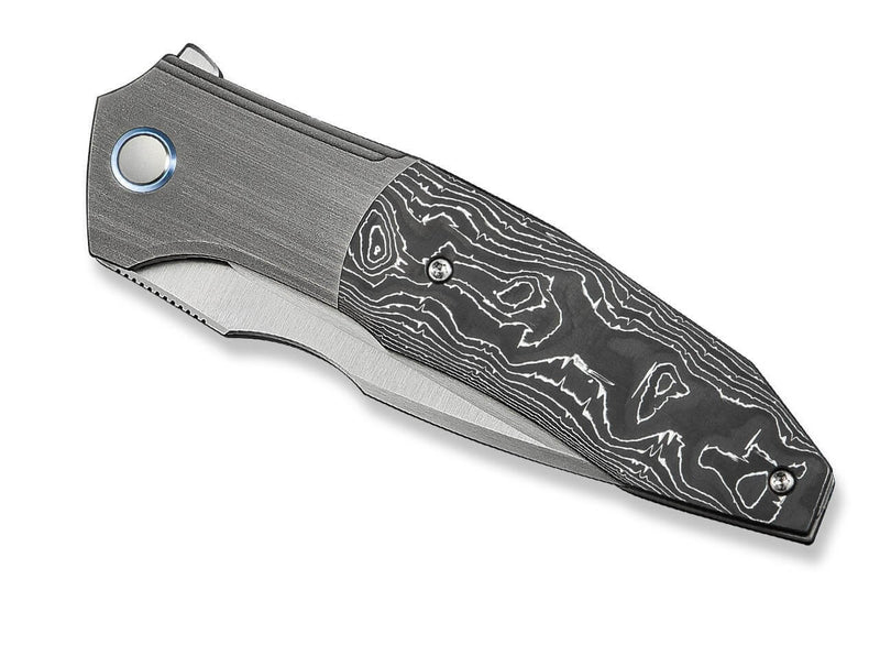 WE Knife Archeozoic Titanium Gray Aluminum Foil CF