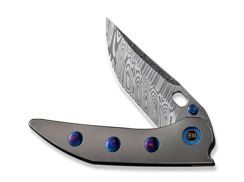 WE Knife Attor Damascus Titanium