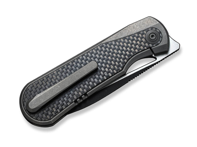 WE Knife Baloo 20CV Grey Ti Twill CF Mystery Box