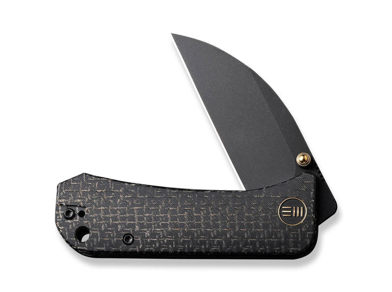 WE Knife Banter Wharncliffe Burlap Micarta All Black