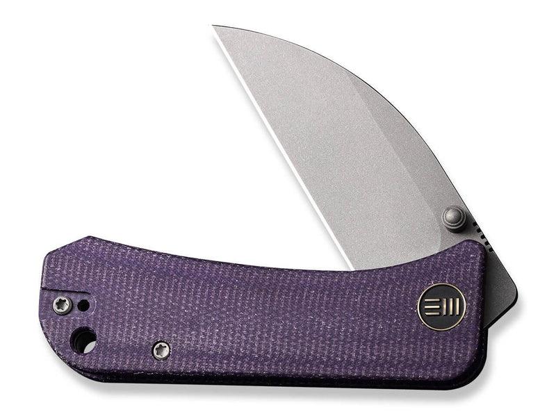 WE Knife Banter Wharncliffe Canvas Micarta Purple