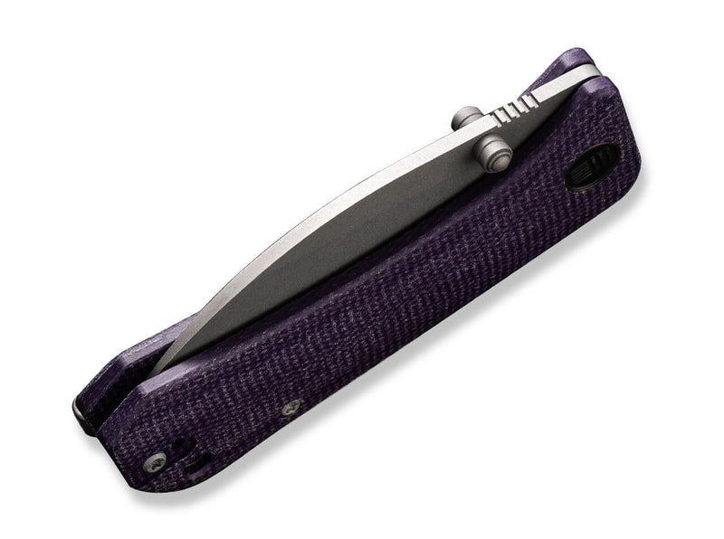 WE Knife Banter Wharncliffe Canvas Micarta Purple