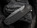 WE Knife Beacon Damascus Titanium Black