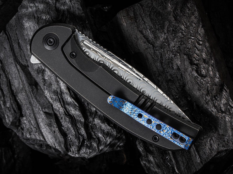 WE Knife Beacon Damascus Titanium Black