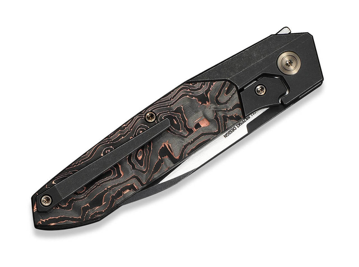 Brr15 M390 Black Ti Copper Foil CF Black Stonewashed