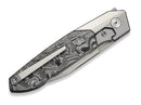 WE Knife Brr15 M390 Gray Ti Aluminum Foil CF