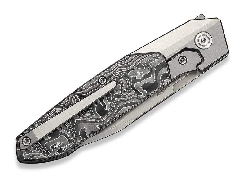 WE Knife Brr15 M390 Gray Ti Aluminum Foil CF