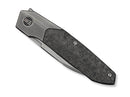 WE Knife Brr15 M390 Gray Ti Shredded CF Polished Gray