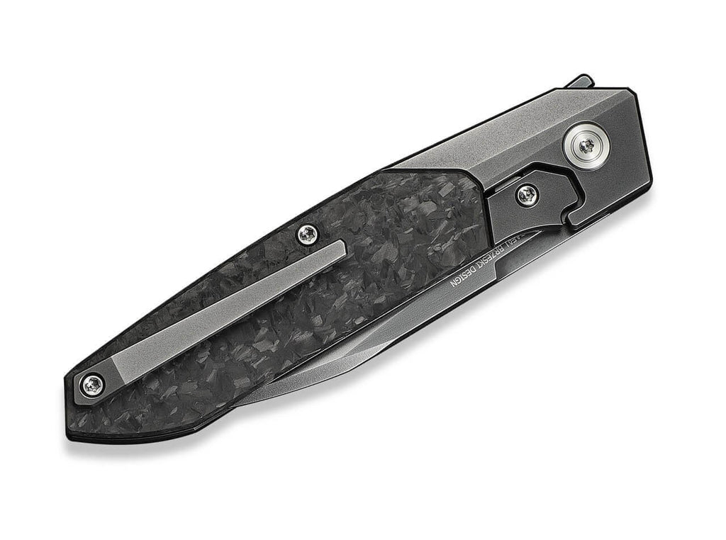 Brr15 M390 Gray Ti Shredded CF Polished Gray