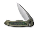 WE Knife Button Lock Kitefin Ltd Titanium CF Jungle Wear