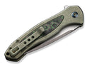 WE Knife Button Lock Kitefin Ltd Titanium CF Jungle Wear