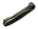 WE Knife Button Lock Kitefin Ltd Titanium CF Jungle Wear