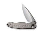 Button Lock Kitefin Titanium Satin Grey