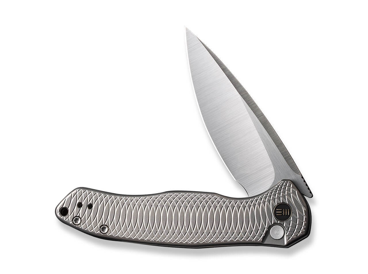 Button Lock Kitefin Titanium Satin Grey