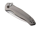 WE Knife Button Lock Kitefin Titanium Satin Grey