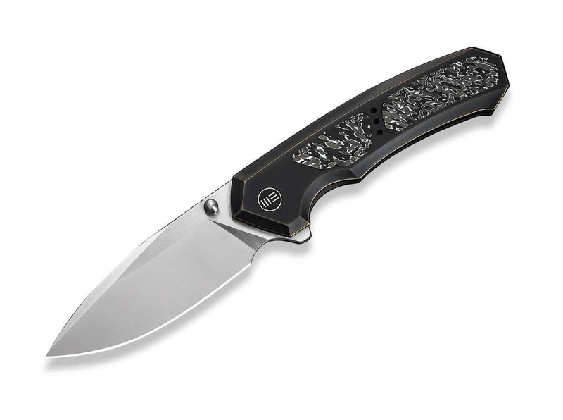 WE Knife Corwyn M390 Bronze & Black Ti Aluminum Foil CF