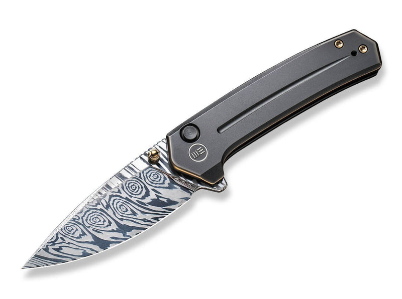 WE Knife Culex Titanium Bronze Damascus