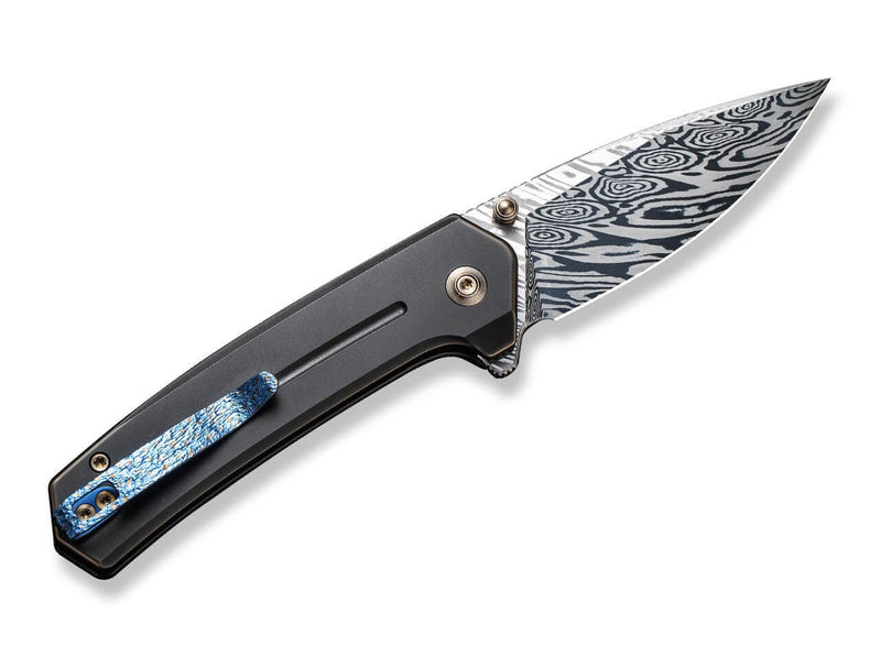 WE Knife Culex Titanium Bronze Damascus