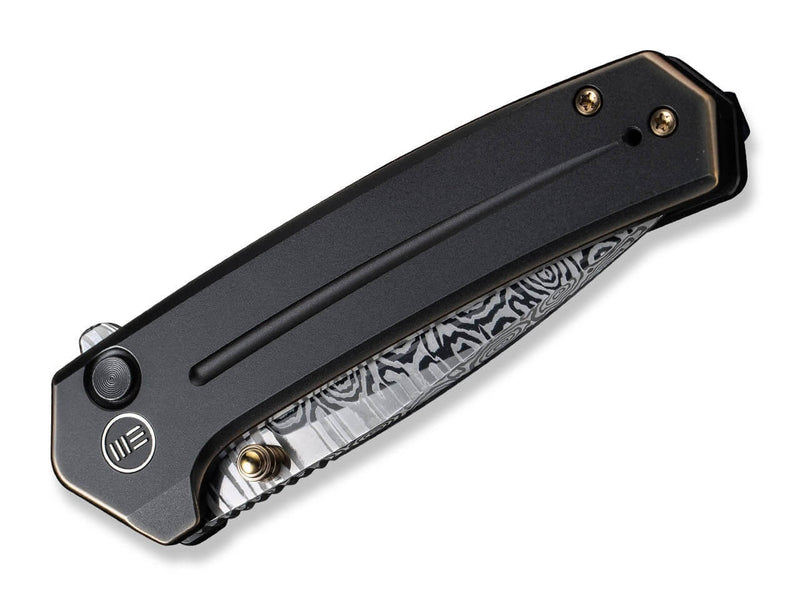 WE Knife Culex Titanium Bronze Damascus