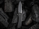 WE Knife Elementum Damascus Titanium Black