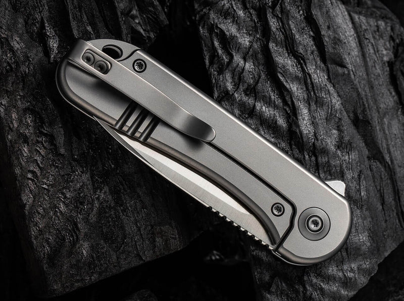 WE Knife Elementum Titanium Silver