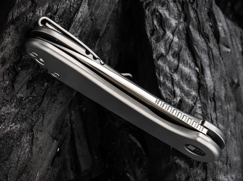 WE Knife Elementum Titanium Silver