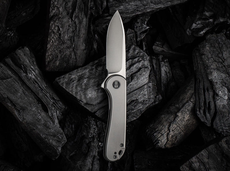 WE Knife Elementum Titanium Silver