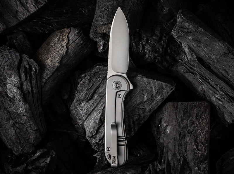 WE Knife Elementum Titanium Silver
