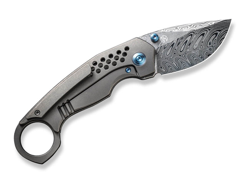 WE Knife Envisage Titanium Grey Damascus