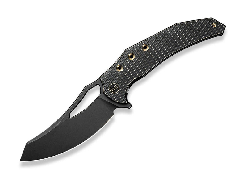 WE Knife Epaulette M390 Diamond Patterned Black Ti