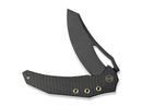 WE Knife Epaulette M390 Diamond Patterned Black Ti