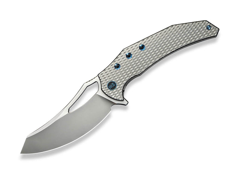 WE Knife Epaulette M390 Diamond Patterned Ti