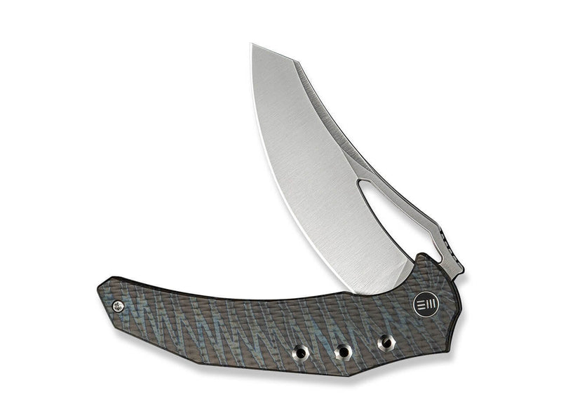 WE Knife Epaulette M390 Diamond Patterned Tiger Stripe Flamed Ti