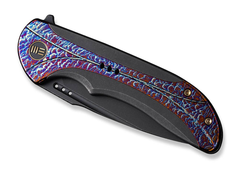 WE Knife Equivik Titanium Black & Flamed