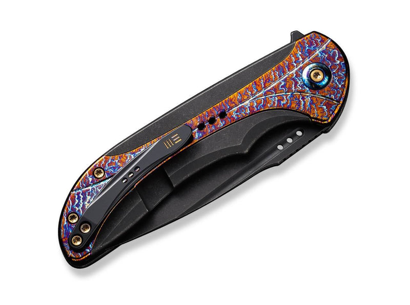 WE Knife Equivik Titanium Black & Flamed