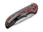 Equivik Titanium Grey Lava Flow CF Damascus