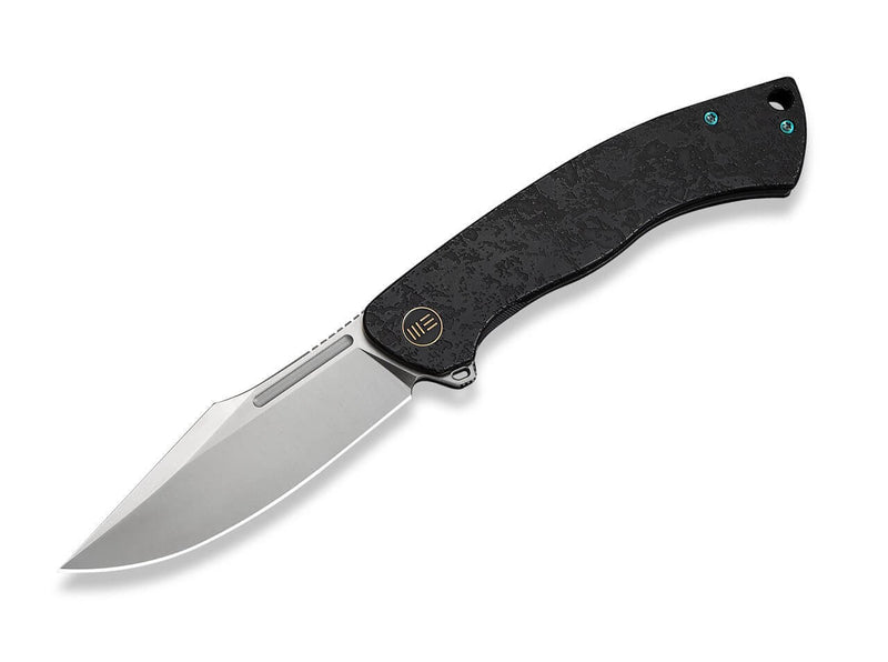 WE Knife Essential Knight M390 Black Ti Etched Pattern