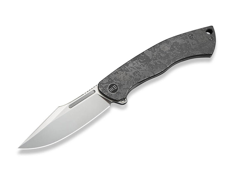 WE Knife Essential Knight M390 Gray Ti Etched Pattern