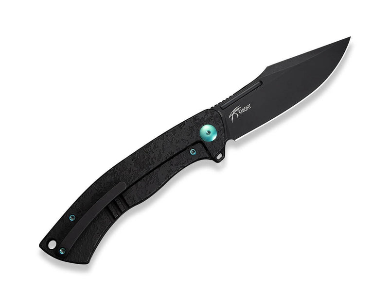 WE Knife Essential Knight M390 Ti Etched Pattern All Black